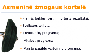 Asmeninė žmogaus kortelė internete.