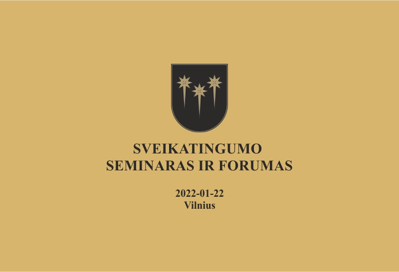 Naujienos "SVEIKATINGUMO SEMINARAS IR FORUMAS" viršelis